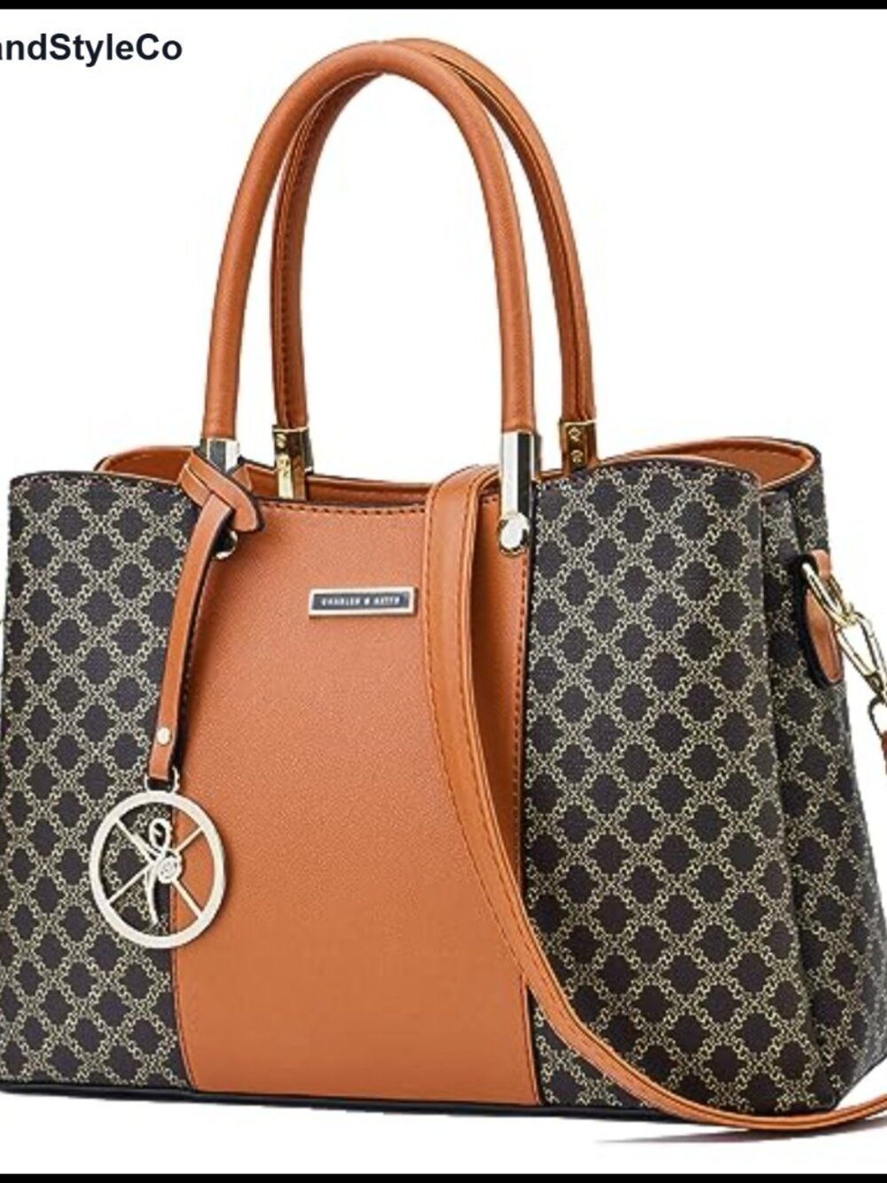 PU Leather Satchel Handbag Top Handle Shoulder Bag Crossbody Messenger Tote
